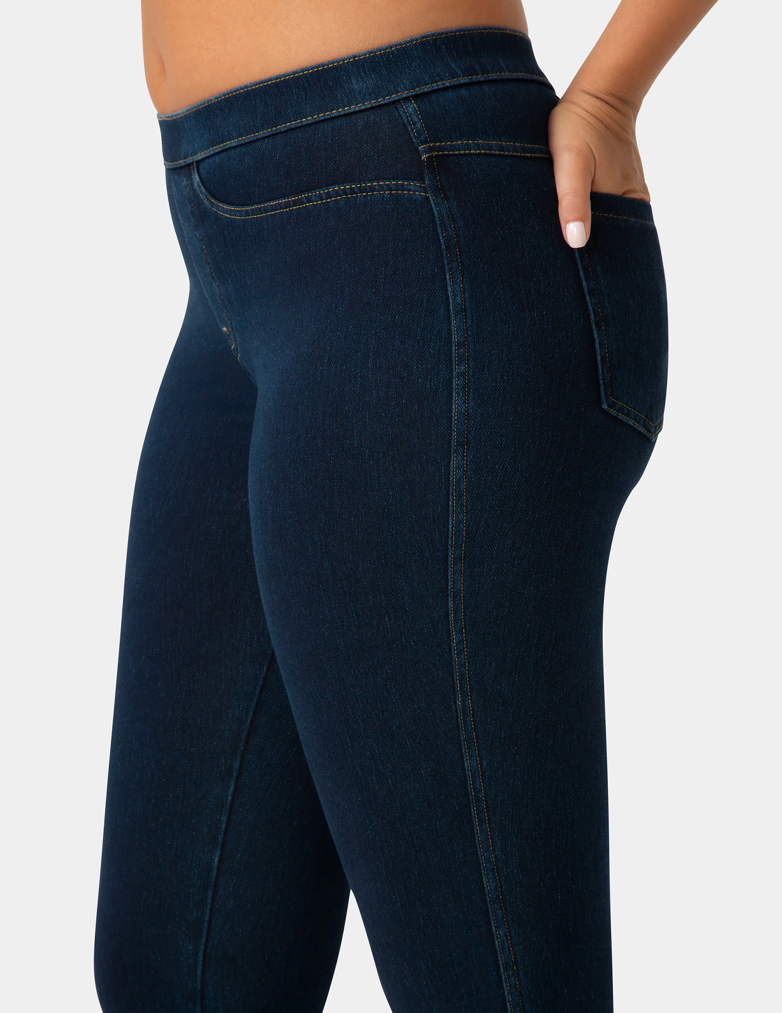 Classic Indigo Denim Capri - Image 4