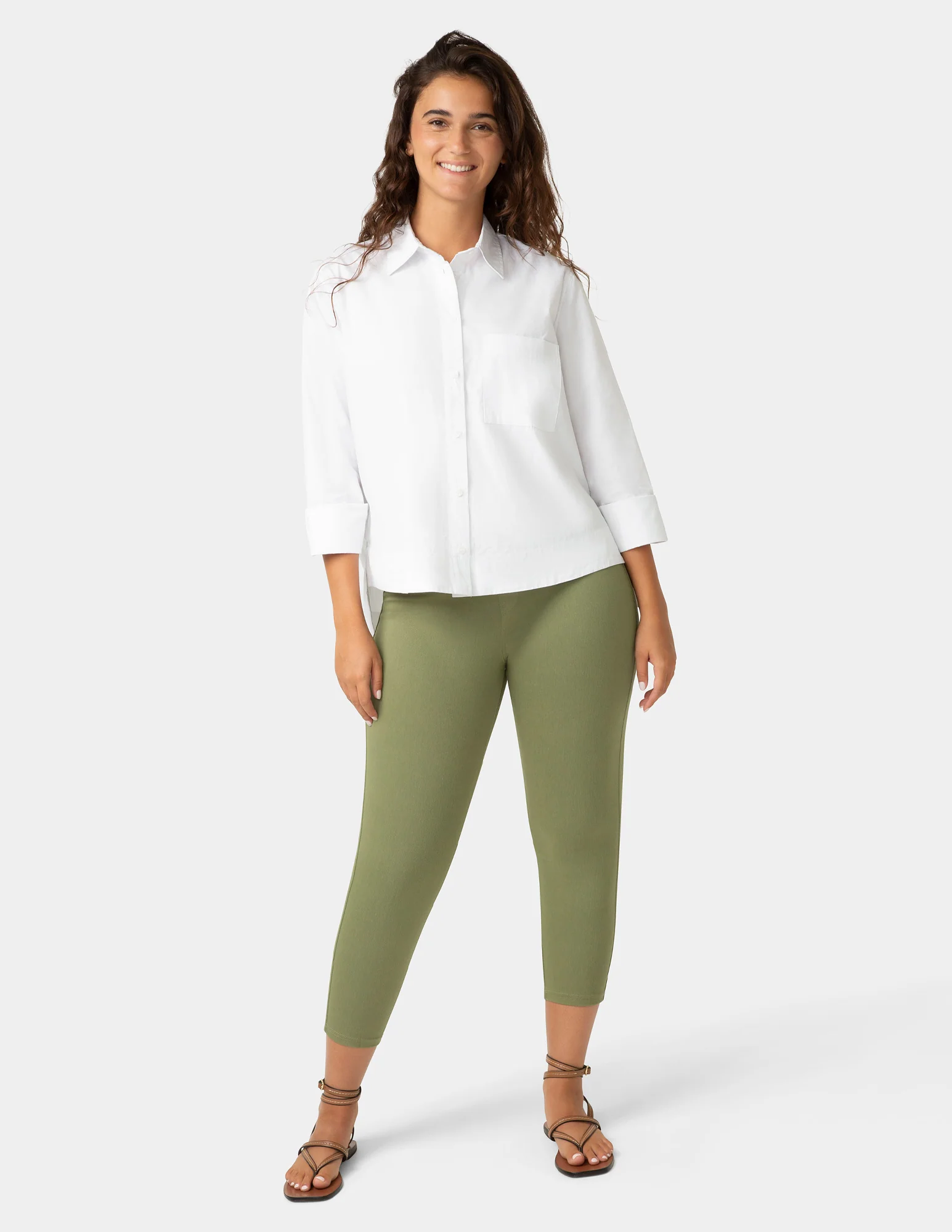 Classic Indigo Denim Capri - Image 5