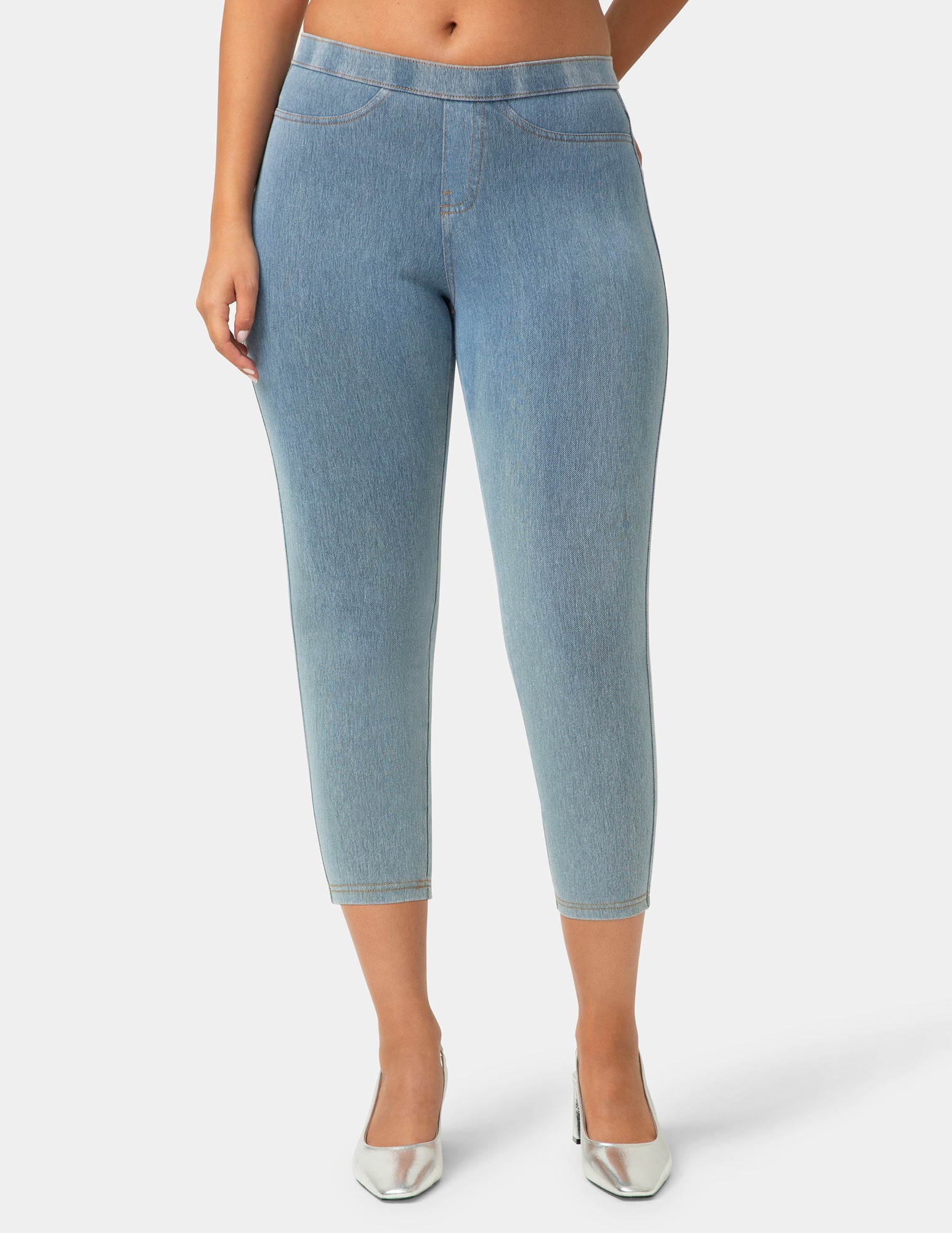 Classic Indigo Denim Capri - Image 6