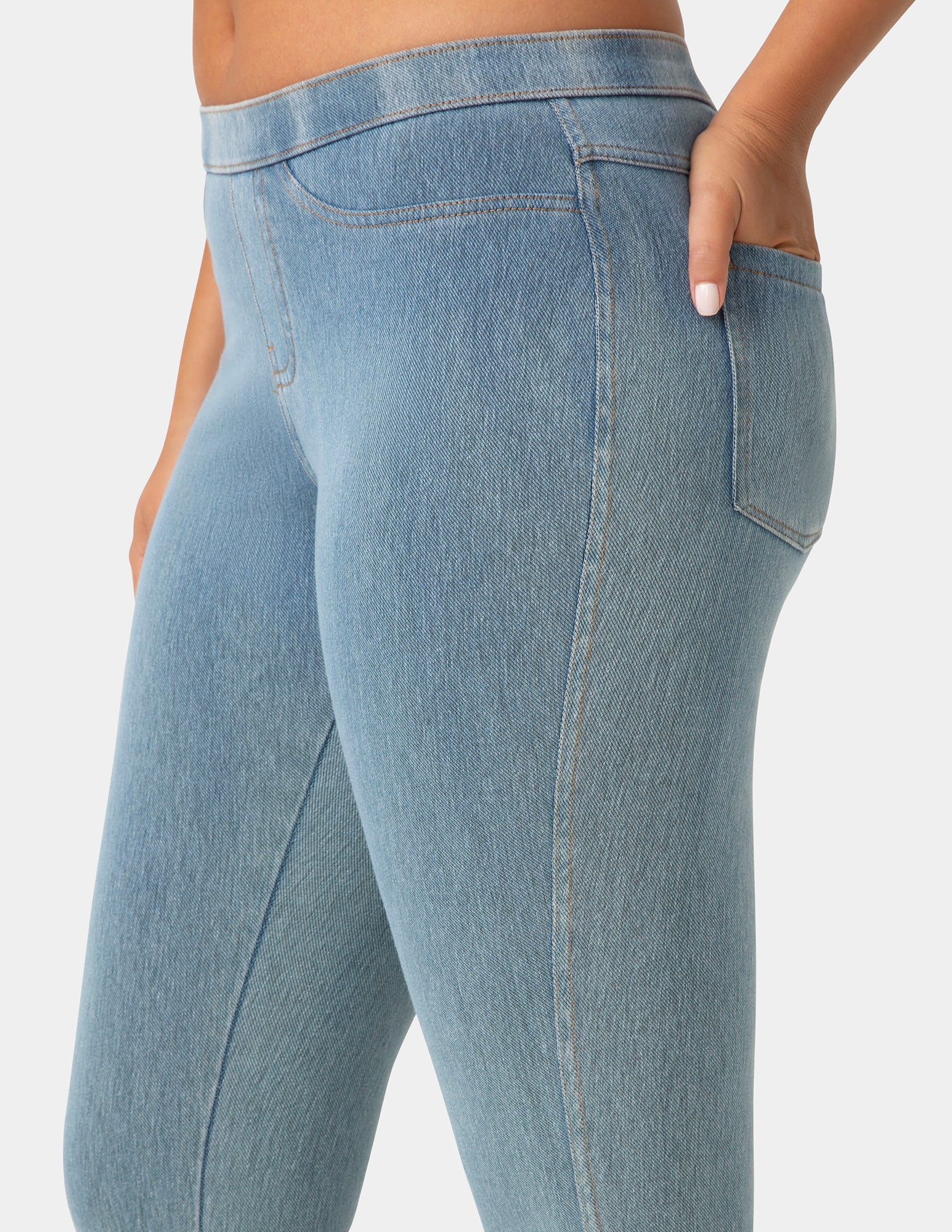 Classic Indigo Denim Capri - Image 8