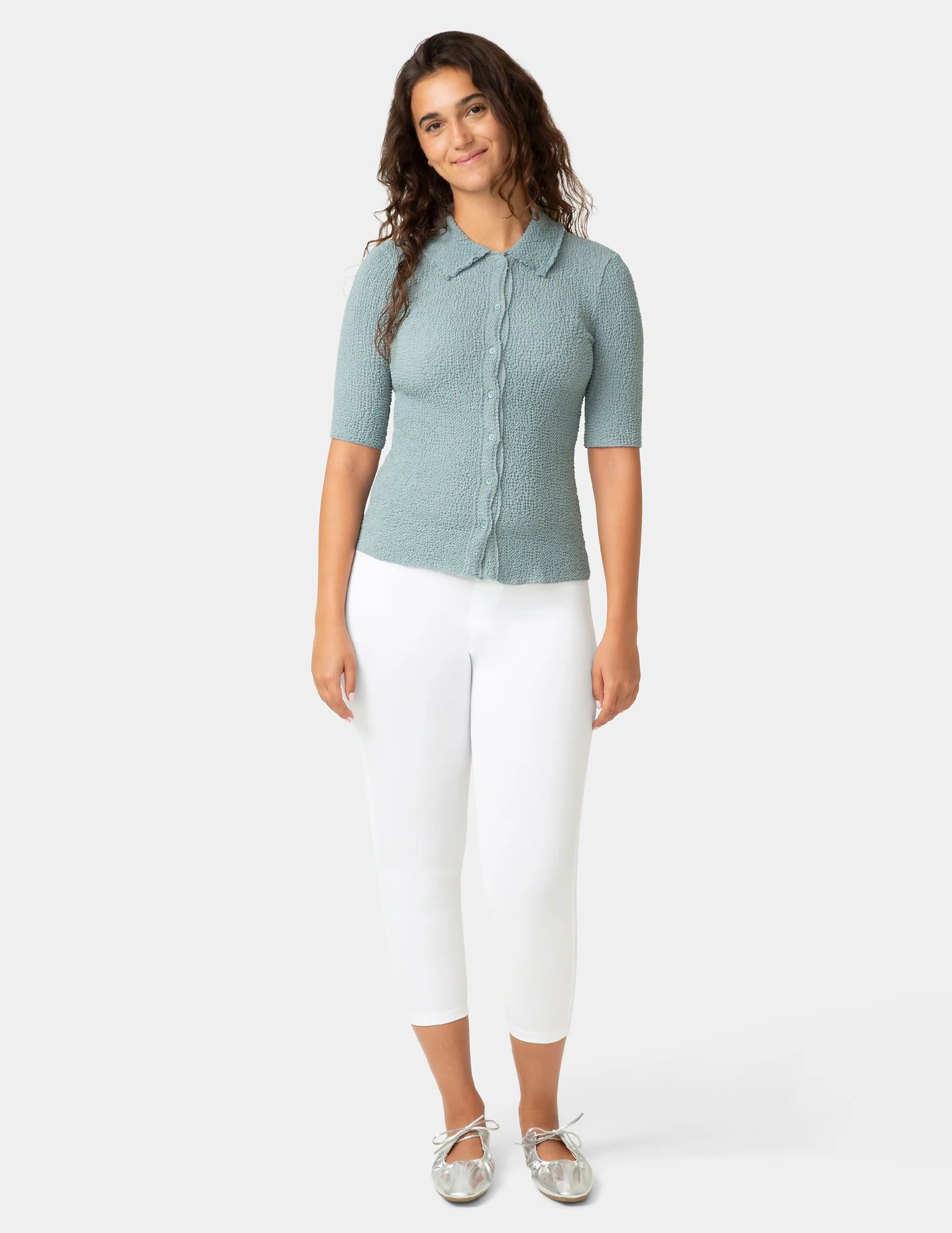 Classic Indigo Denim Capri - Image 5