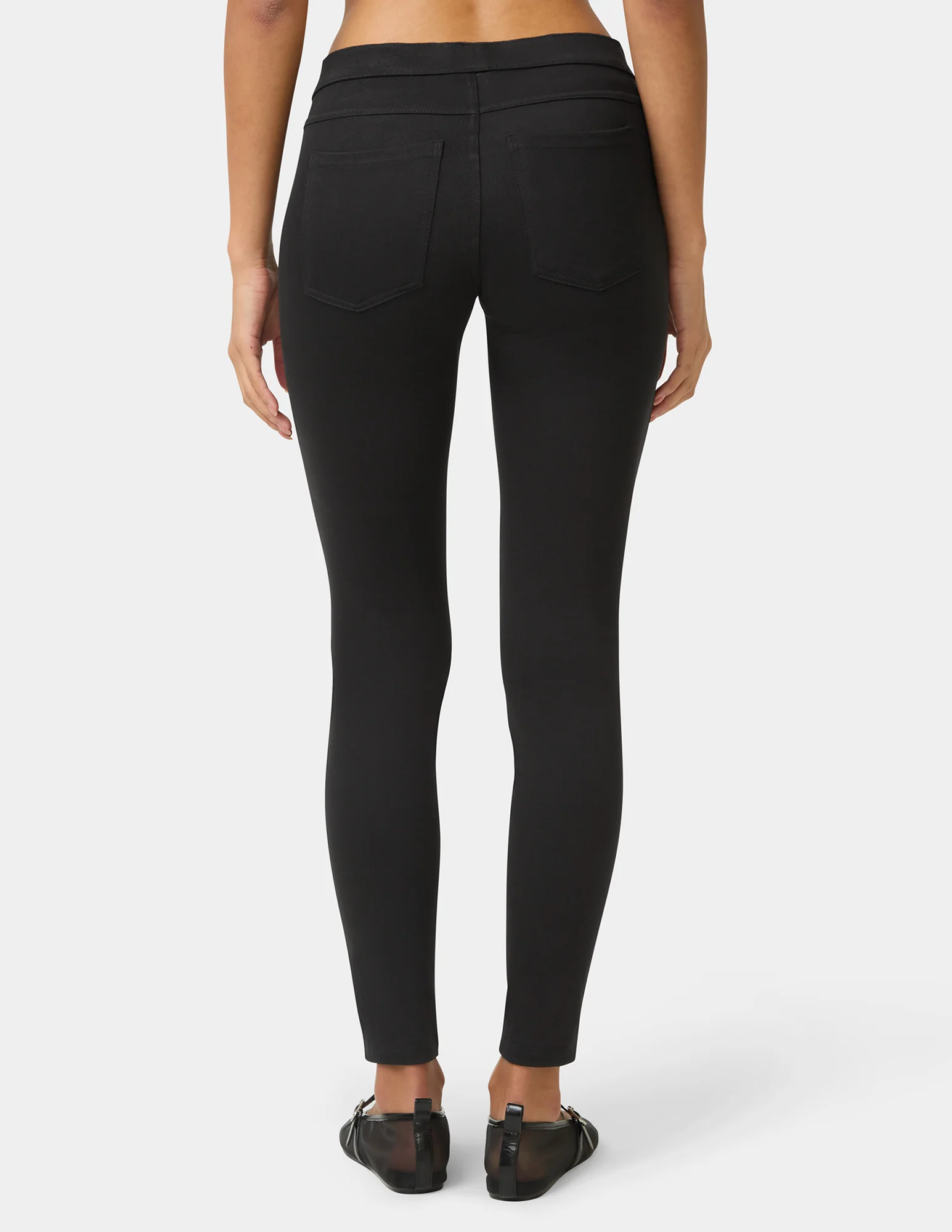 Classic Indigo Denim Leggings - Image 3