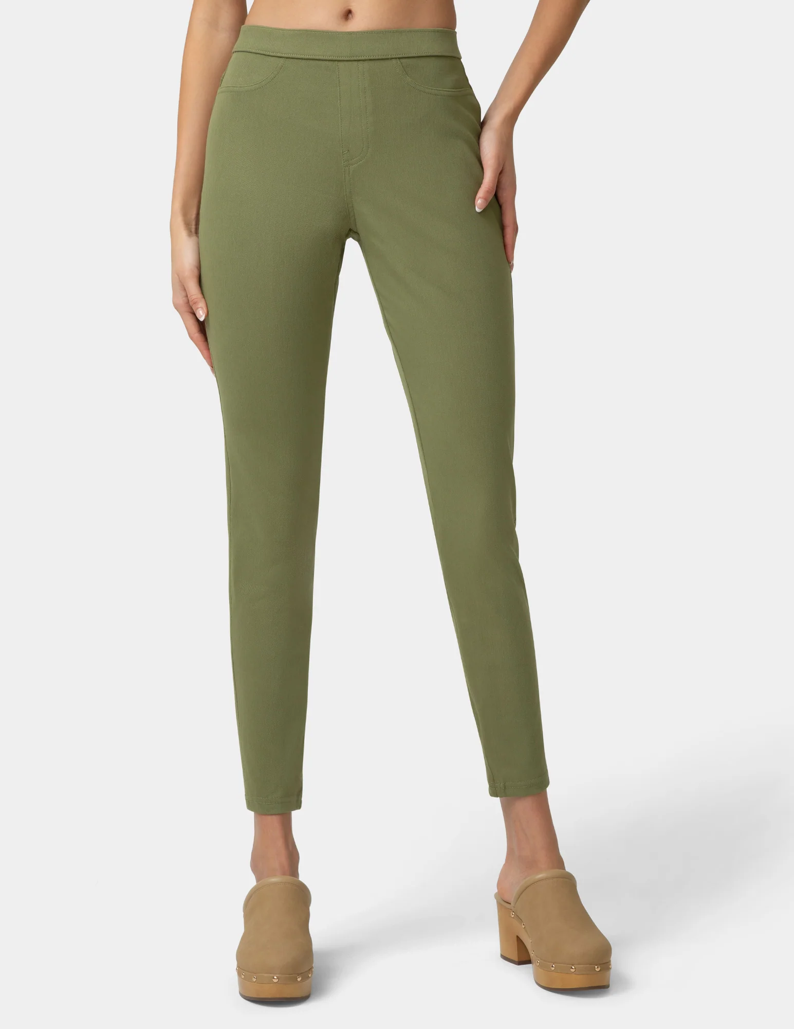 Classic Indigo Denim Leggings - Image 2