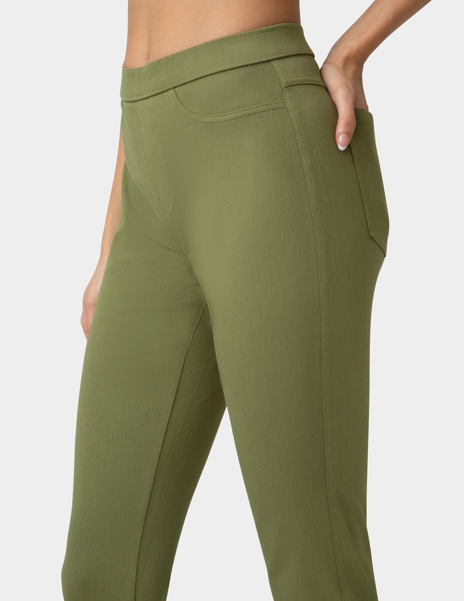 Classic Indigo Denim Leggings - Image 4