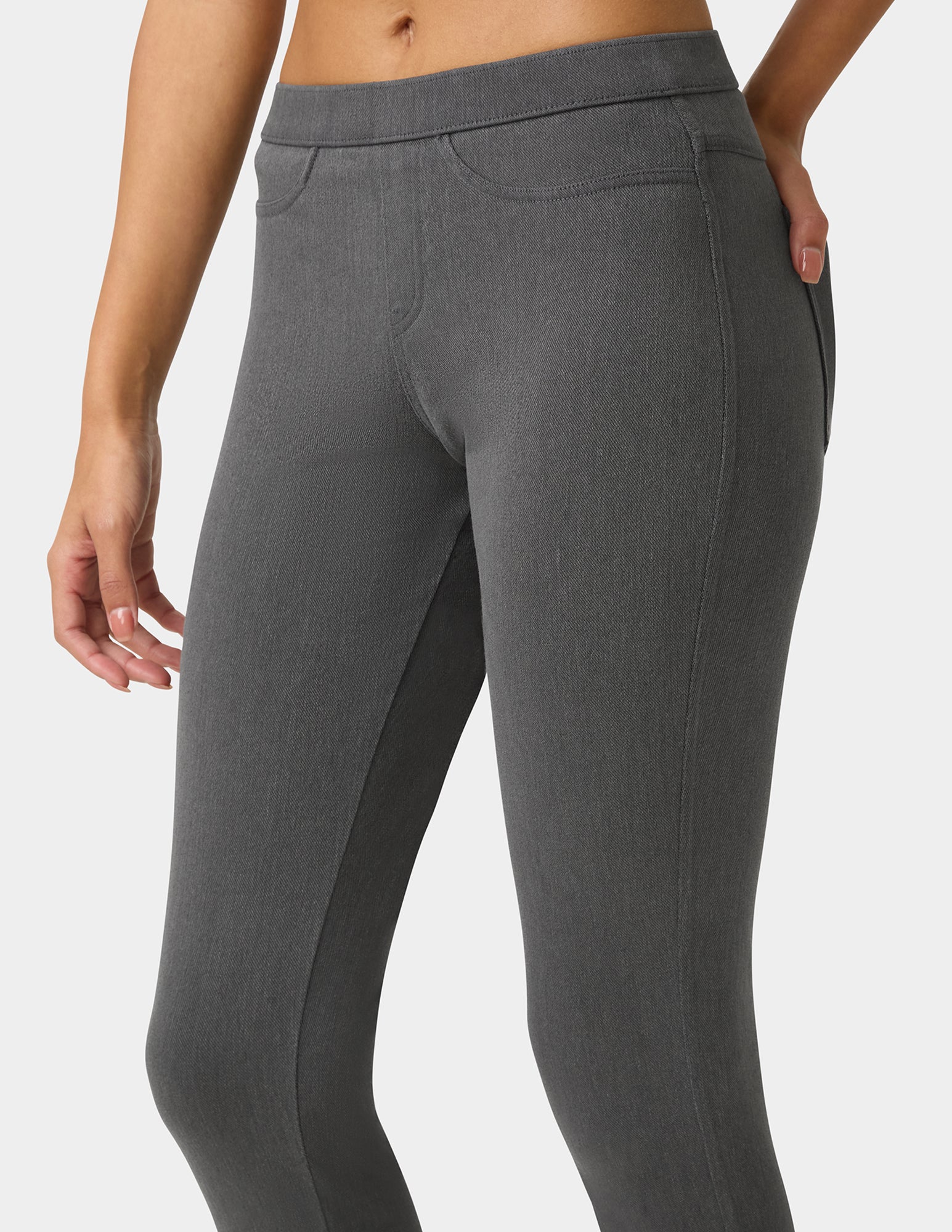 Classic Indigo Denim Leggings - Image 4