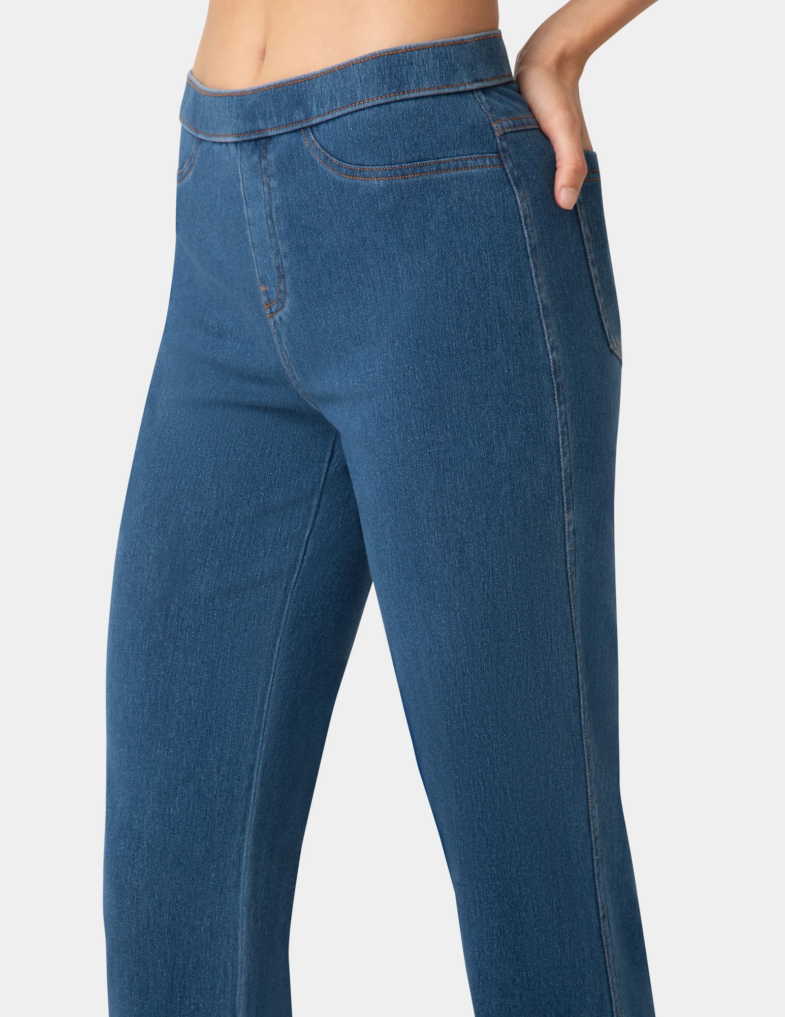 Denim Straight Leg Legging - Image 4
