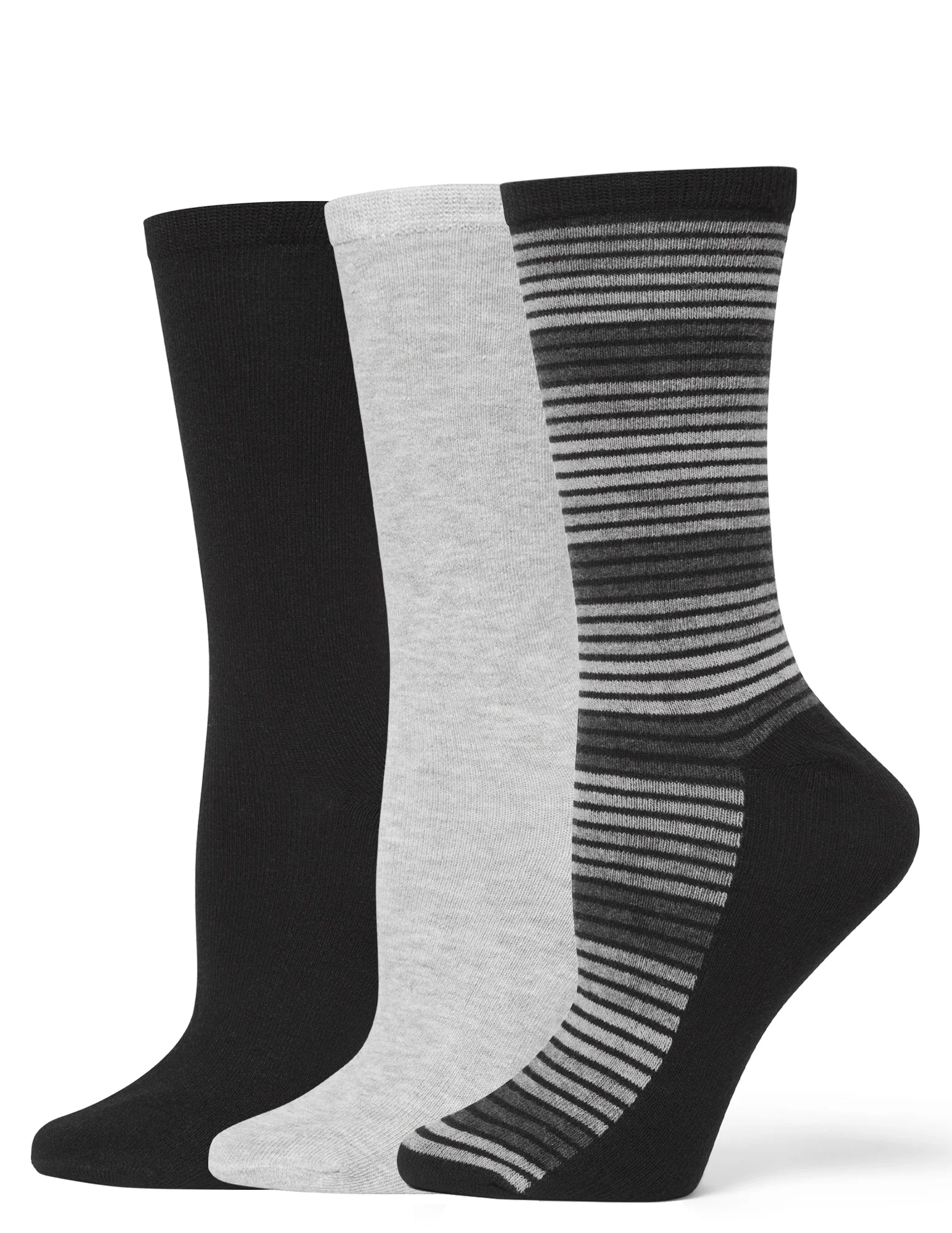 Flat Knit Striped Crew Sock 3 Pair Pack - Image 5