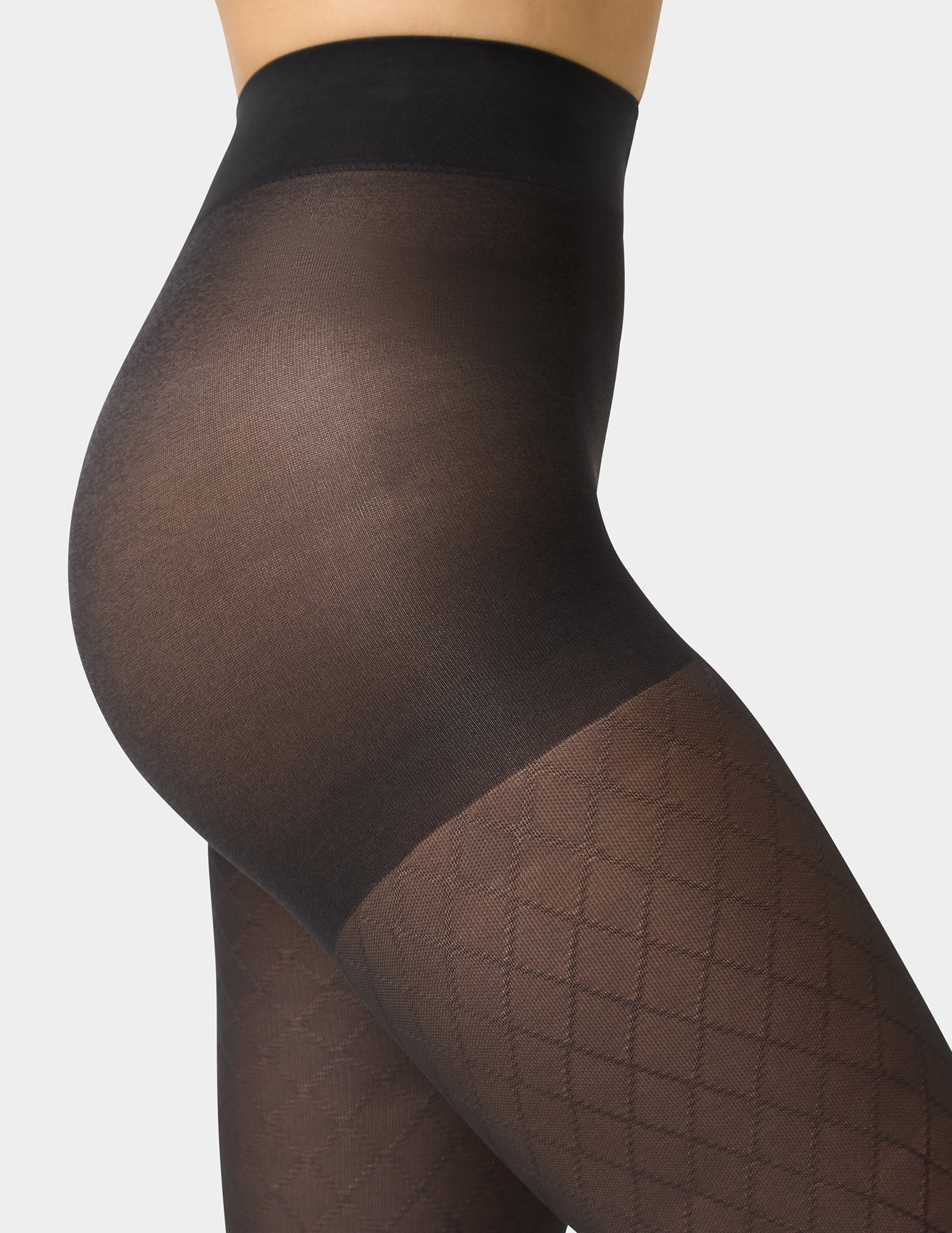 Great Shapes® Diamond Control Top Textured Tights - Image 4