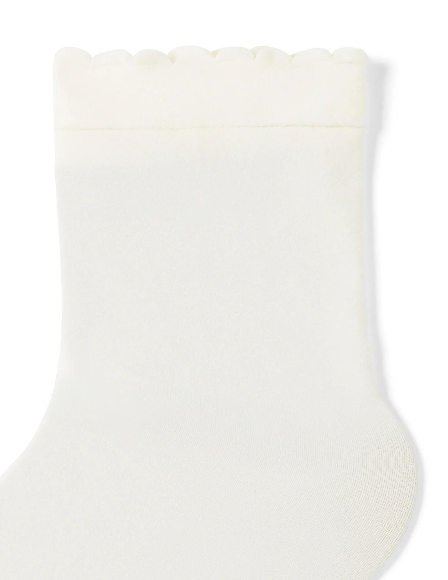 Opaque Scallop Edge Ankle Sock - Image 4