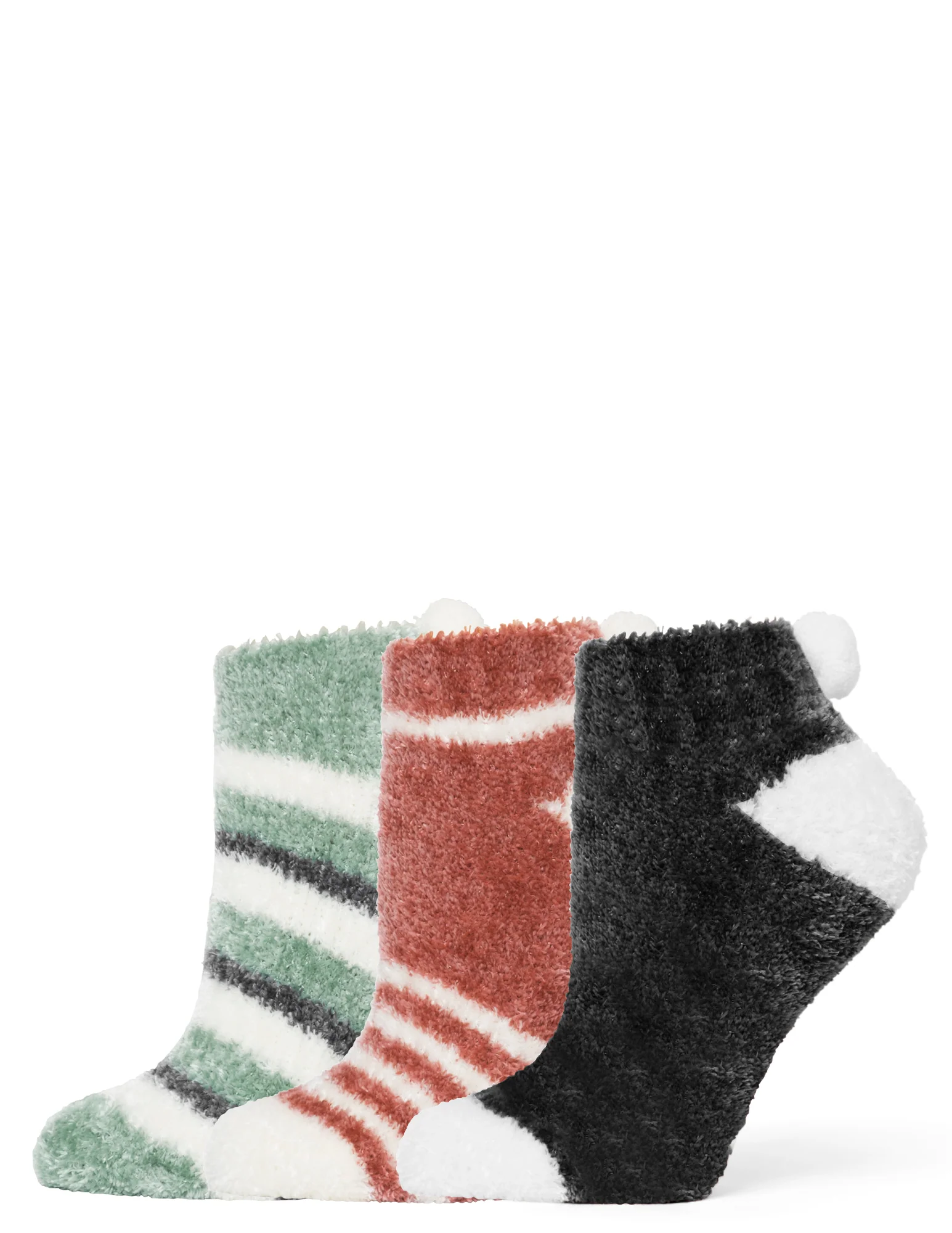 Patterned Shortie Slipper Sock 3 Pair Pack - Image 5
