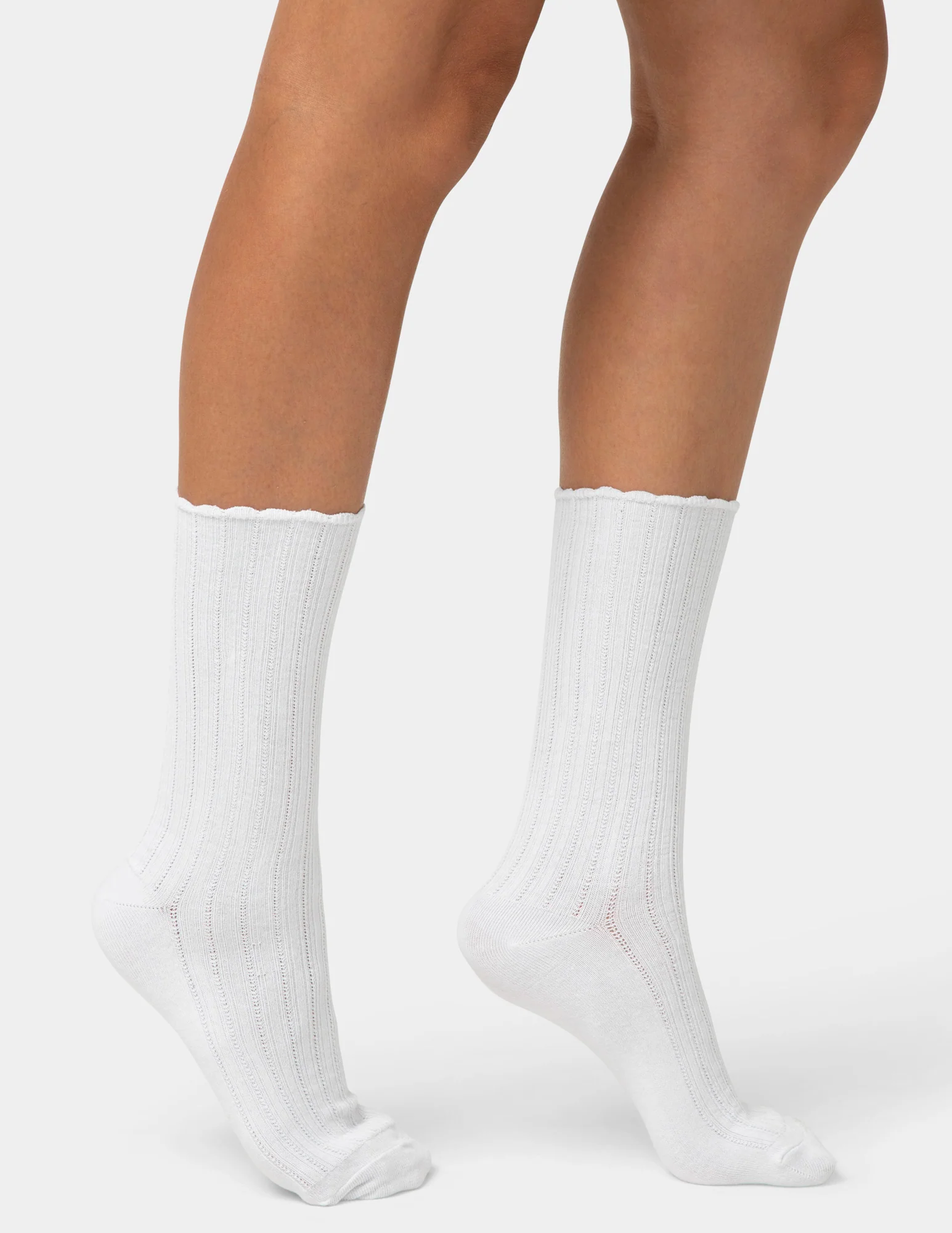 Scallop Pointelle Sock - 3 Pair Pack - Image 3