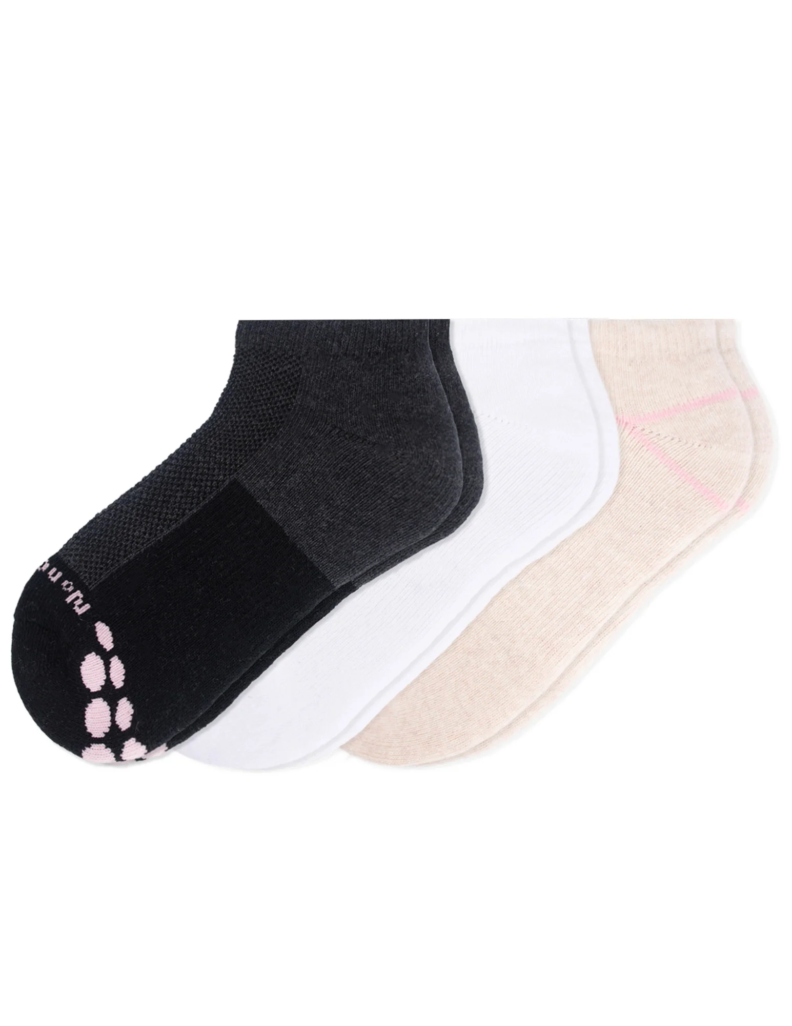Soft & Breathable Cushioned No Show Socks 3 Pair Pack