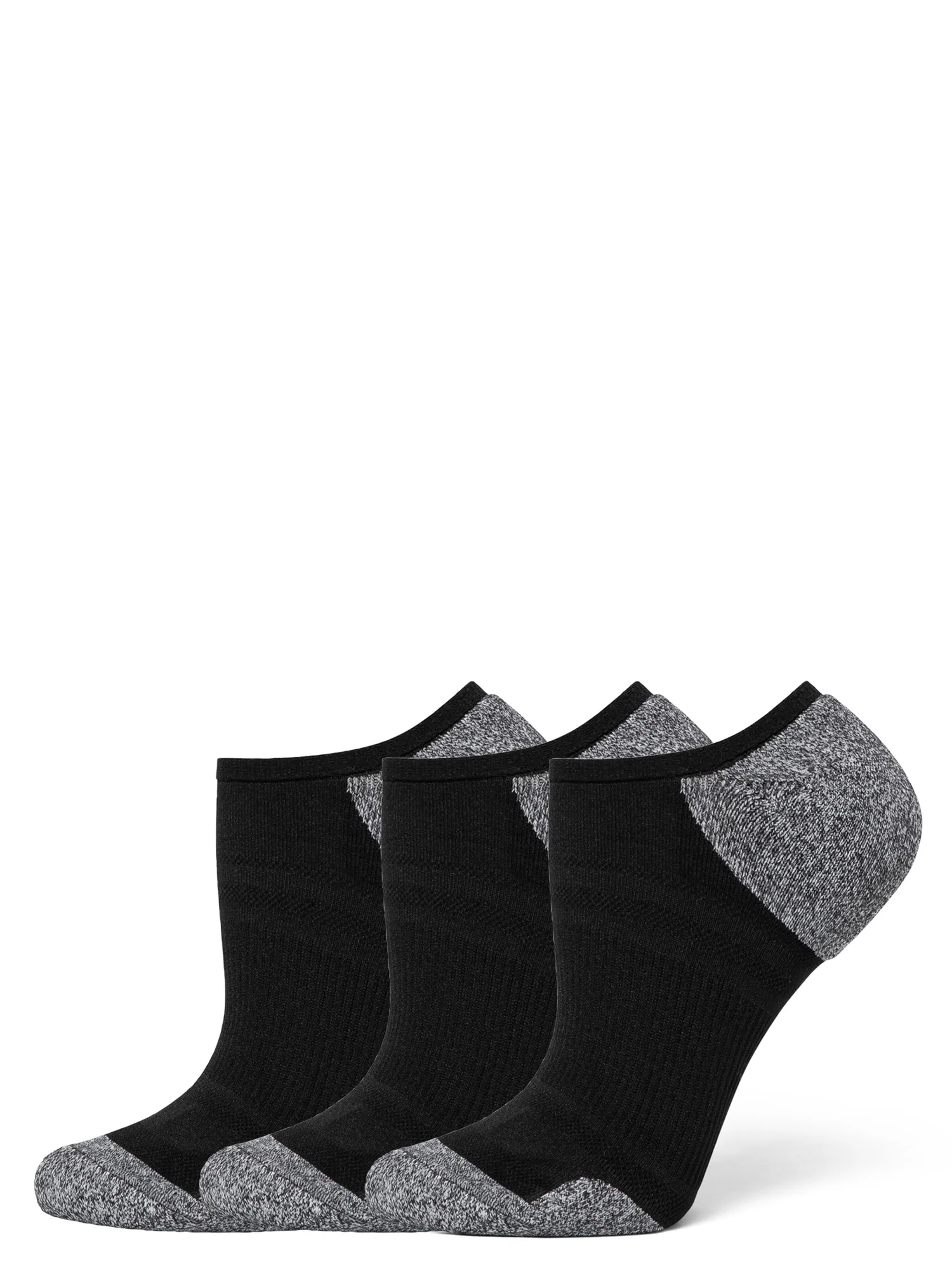 Soft & Breathable Memory Cushion Low Profile No Show Socks 3 Pair Pack - Image 4