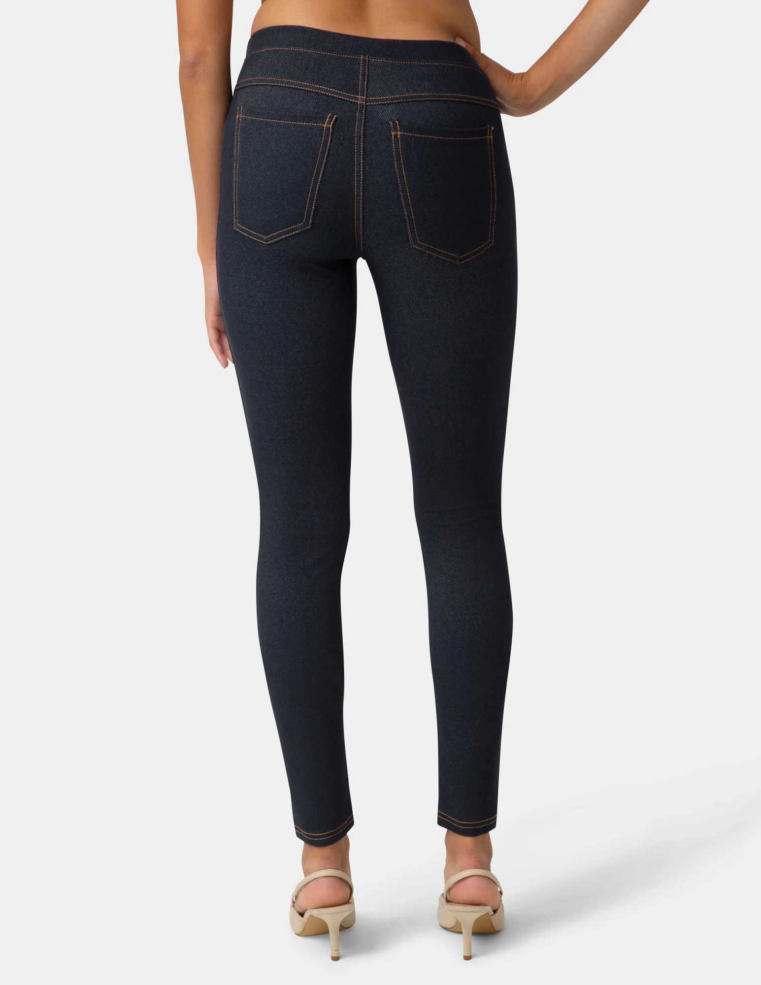 Stretch Denim Leggings - Image 3