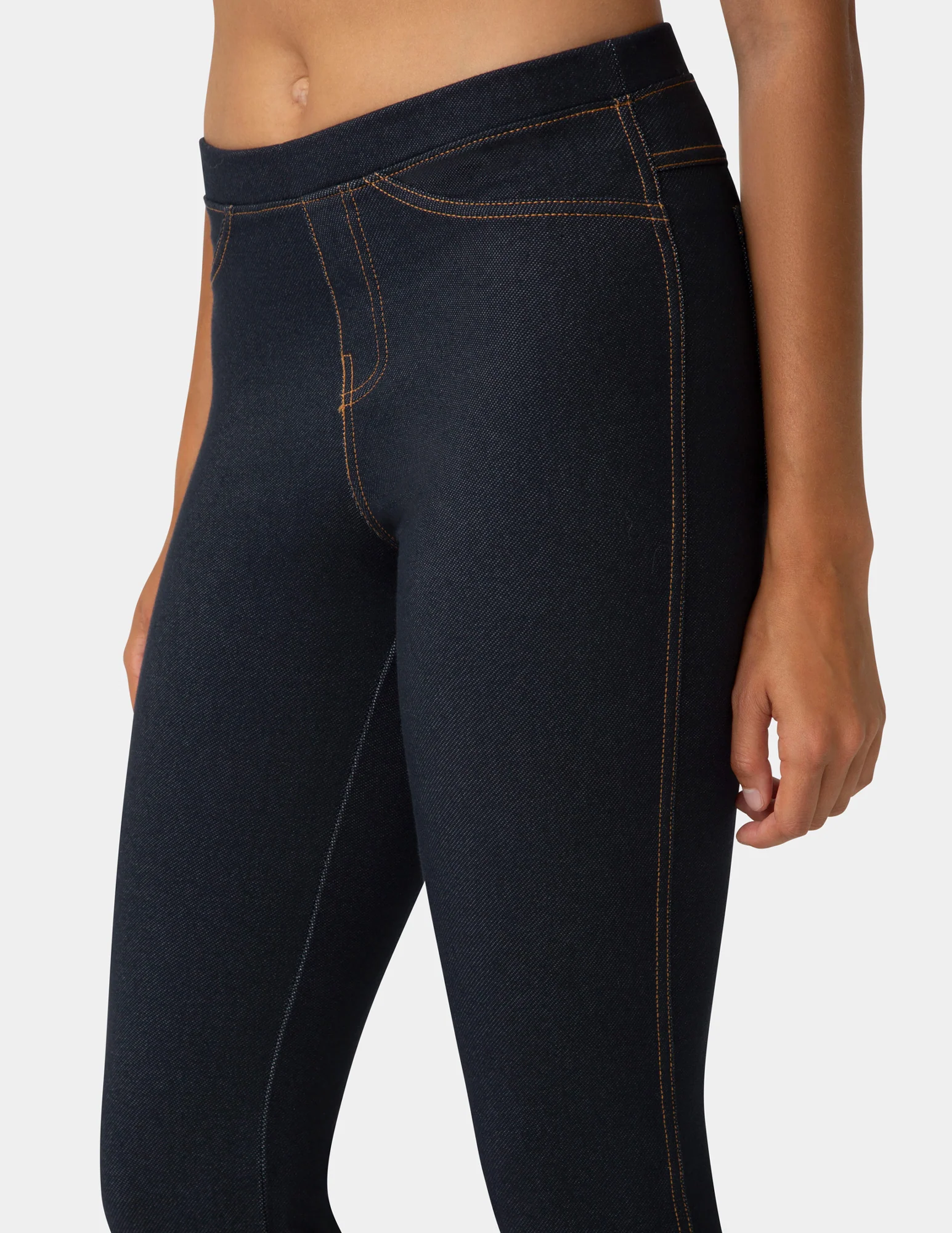 Stretch Denim Leggings - Image 4