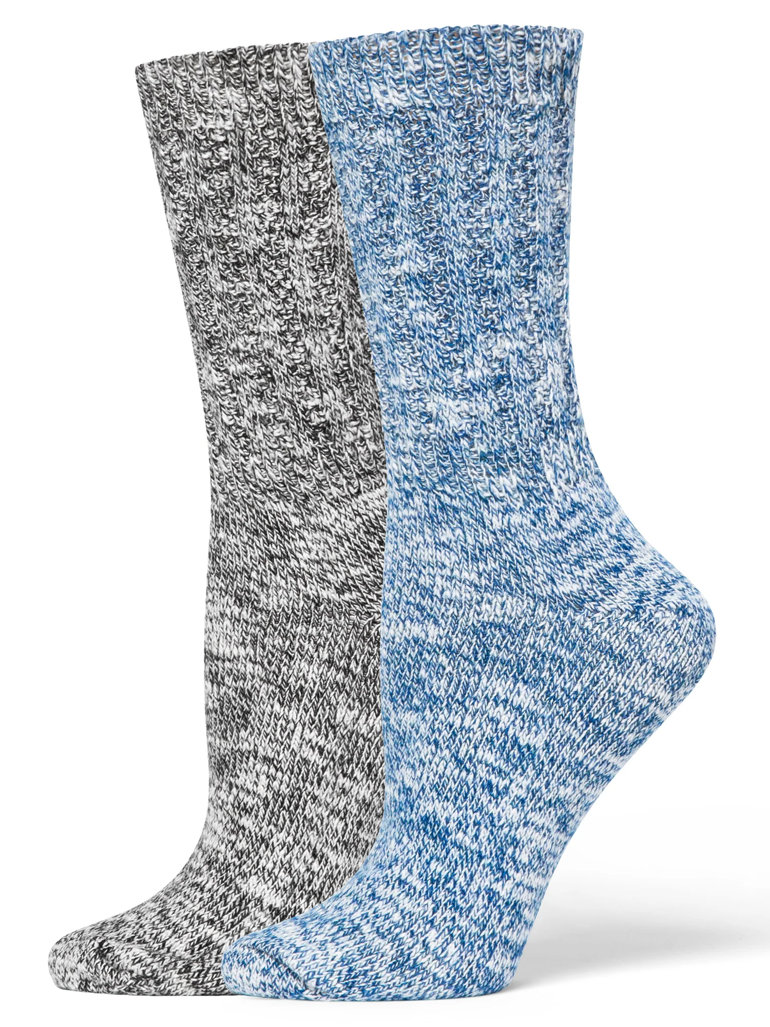 Super Soft Marl Slub Crew Sock 2 Pair Pack - Image 5