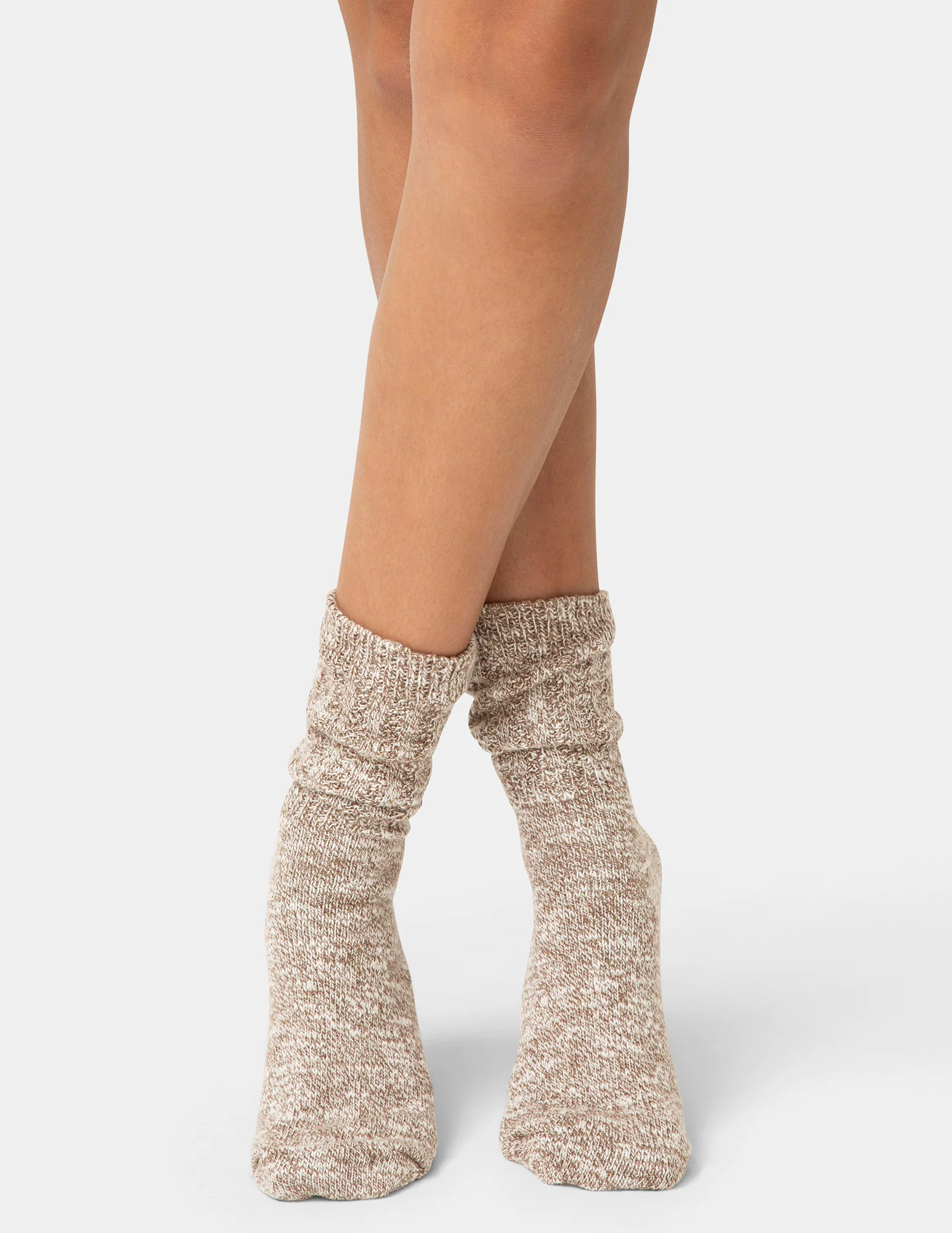 Super Soft Marl Slub Crew Sock 2 Pair Pack - Image 3