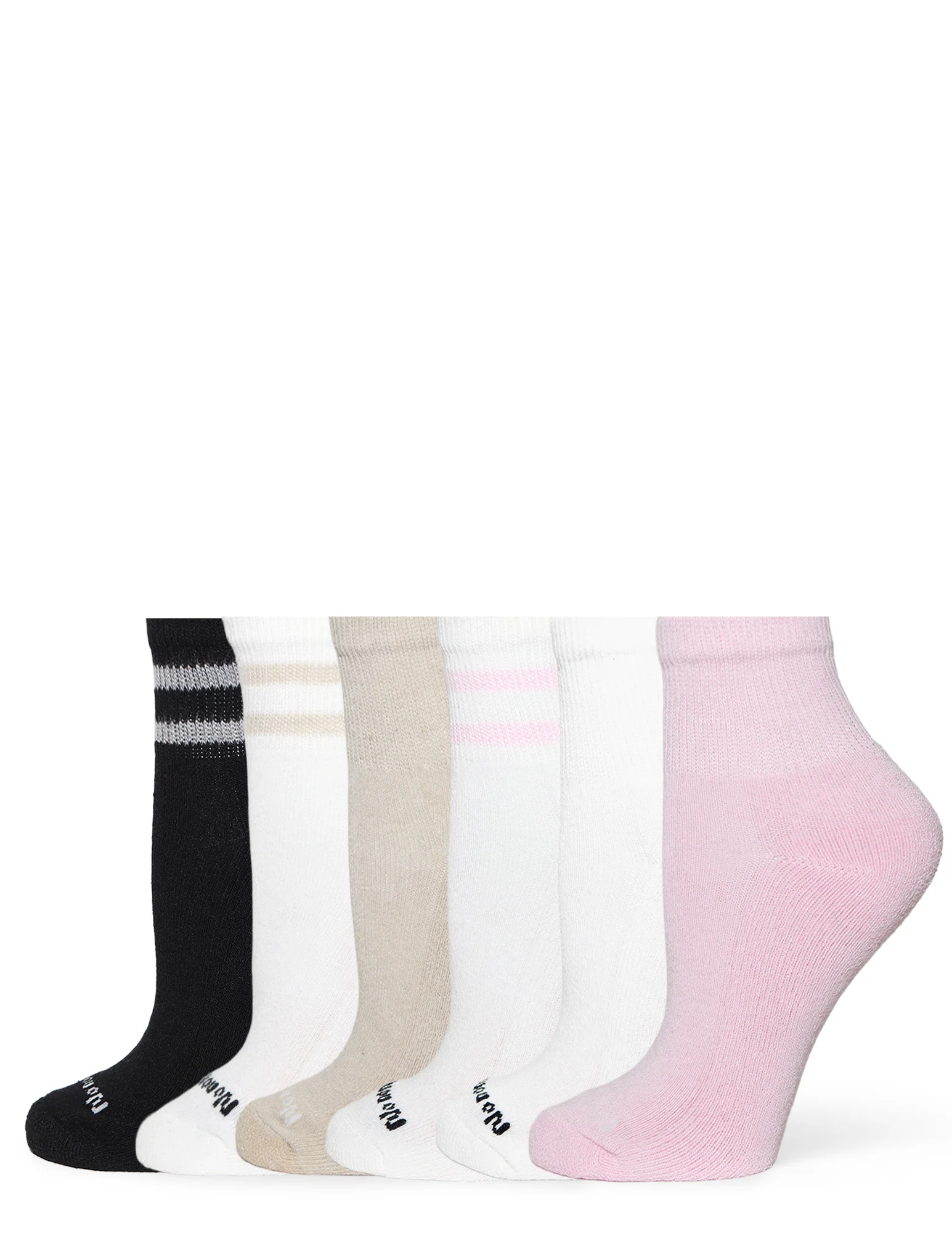 Women's Cushioned Quarter Top Socks 6 Pair Pack - Image 2